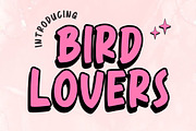 Bird Lovers, a Font by Fourteen Letter (Thumbnail 1 of 6)