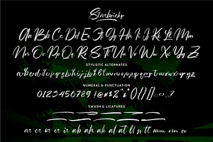 Starbricks - Handbrush Font