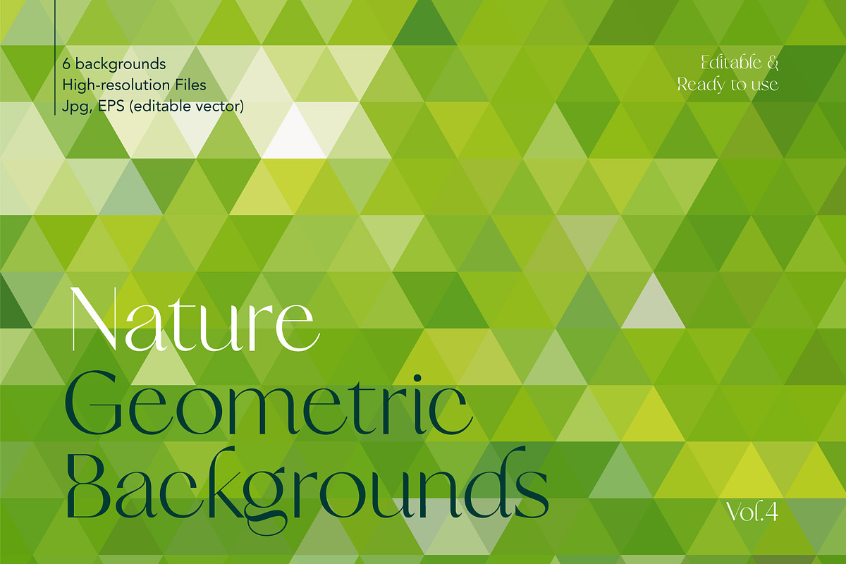 Nature Background Geometric Set