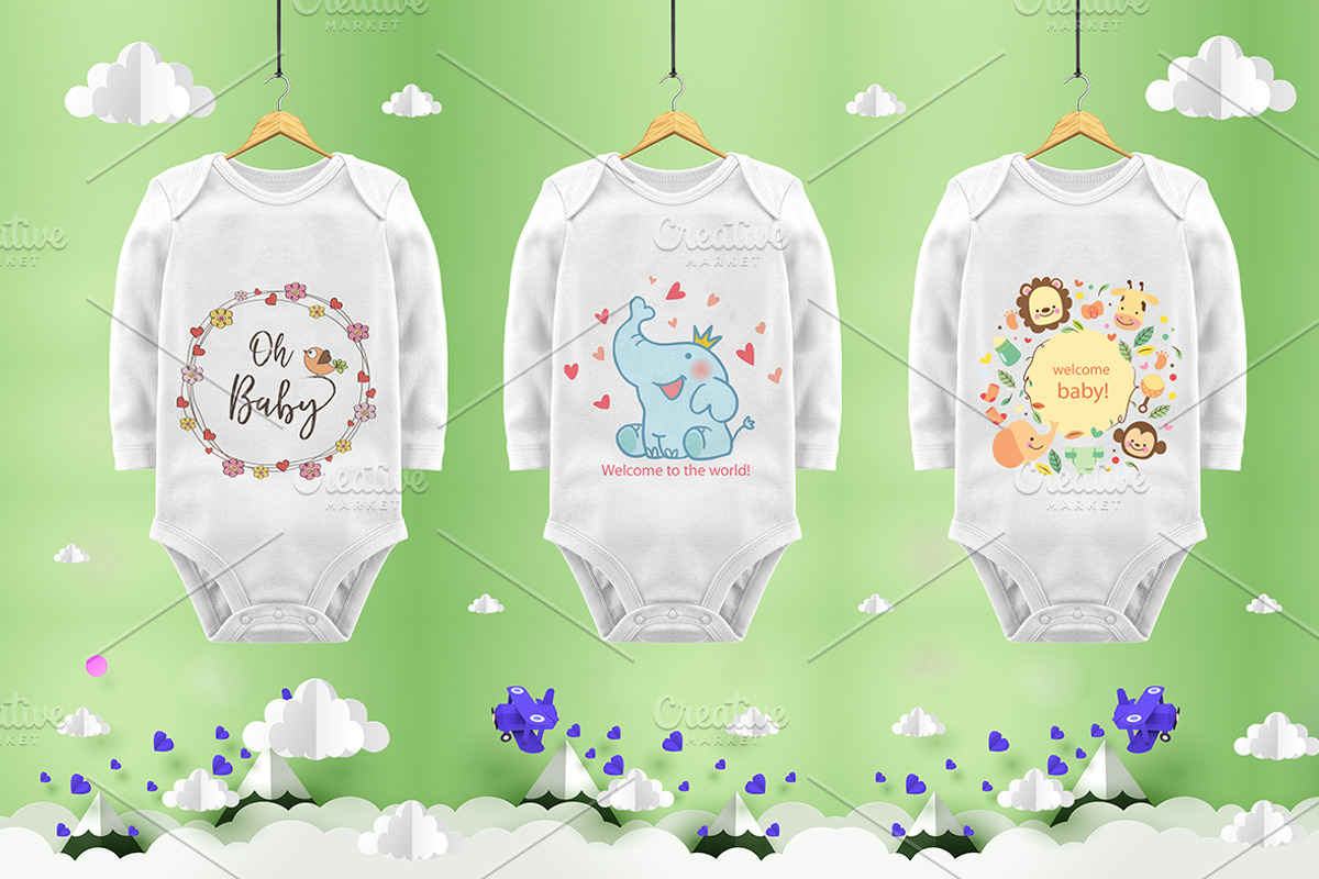 Baby Body Mockups, psd, jpg, a Product Mockup by Milan Mockup (Photo 3 of 6)