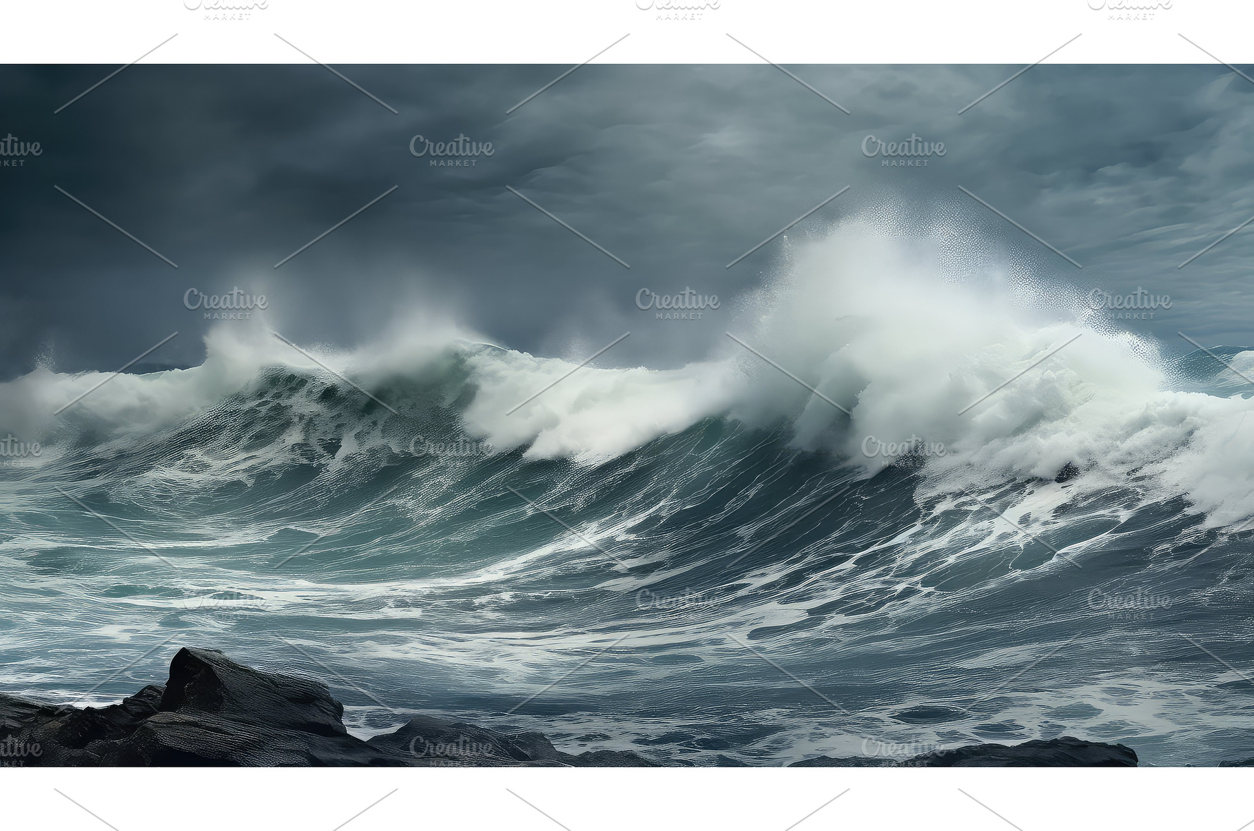 waves abstract ocean background ai, an Animal Photo by pikepicture