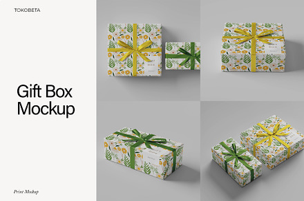 Gift Box Mockup, a Packaging Mockup by Tokobeta
