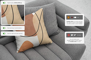 Pillow Mock-Up Set Vol2