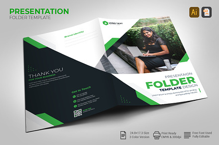 Presentation Folder Template Design, a Poster Template by zahidhossainalif