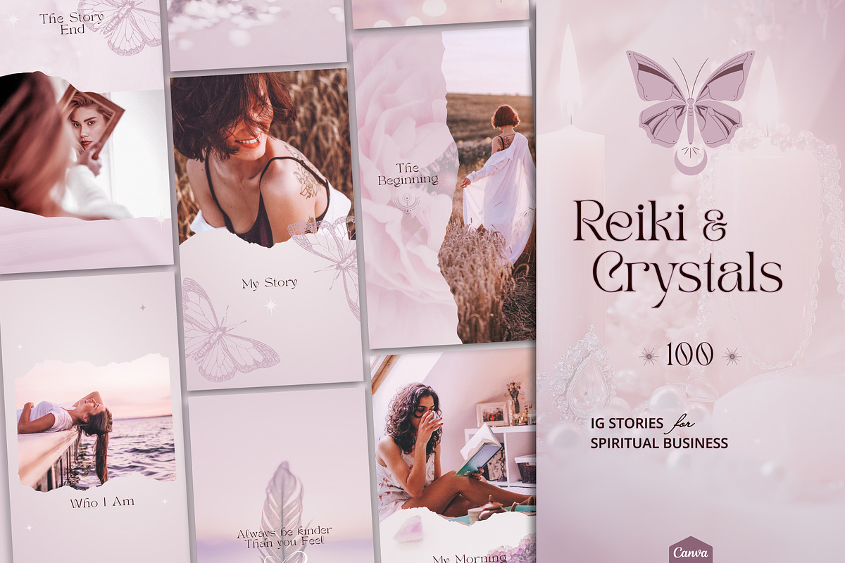 Purple Spiritual Instagram Stories, a Social Media Template by Under My Cozy Roof (Photo 1 of 11)