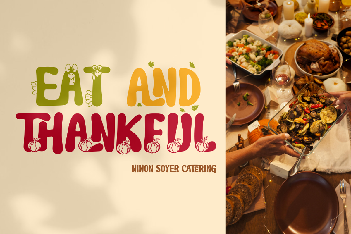 Joyful Turkey - Display Thanksgiving, a Font by PutraCetol Studio (Photo 8 of 11)