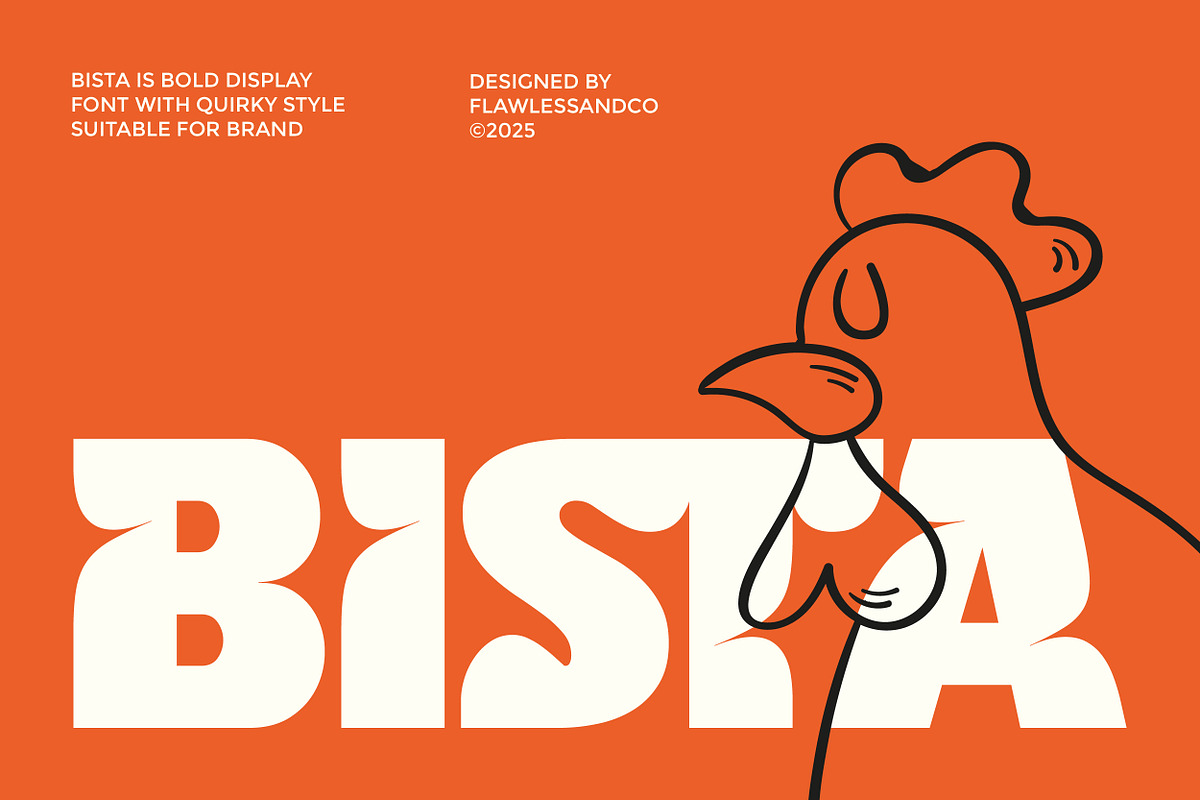 Bista - Bold Display Font, a Font by Flawless And Co (Photo 1 of 10)