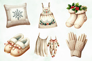 Neutral Christmas Laundry Clipart, an Illustration by Creative Art (Thumbnail 2 of 6)