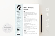 resume with photo, a Resume Template by PinkJellyfish (Thumbnail 6 of 8)