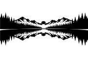 Mirror Landscape Silhouette, an Object Graphic by Designer_Momina (Thumbnail 11 of 20)