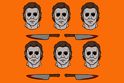 Halloween Themed Pattern, an Illustration by Gordon Designs (Thumbnail 1 of 4)