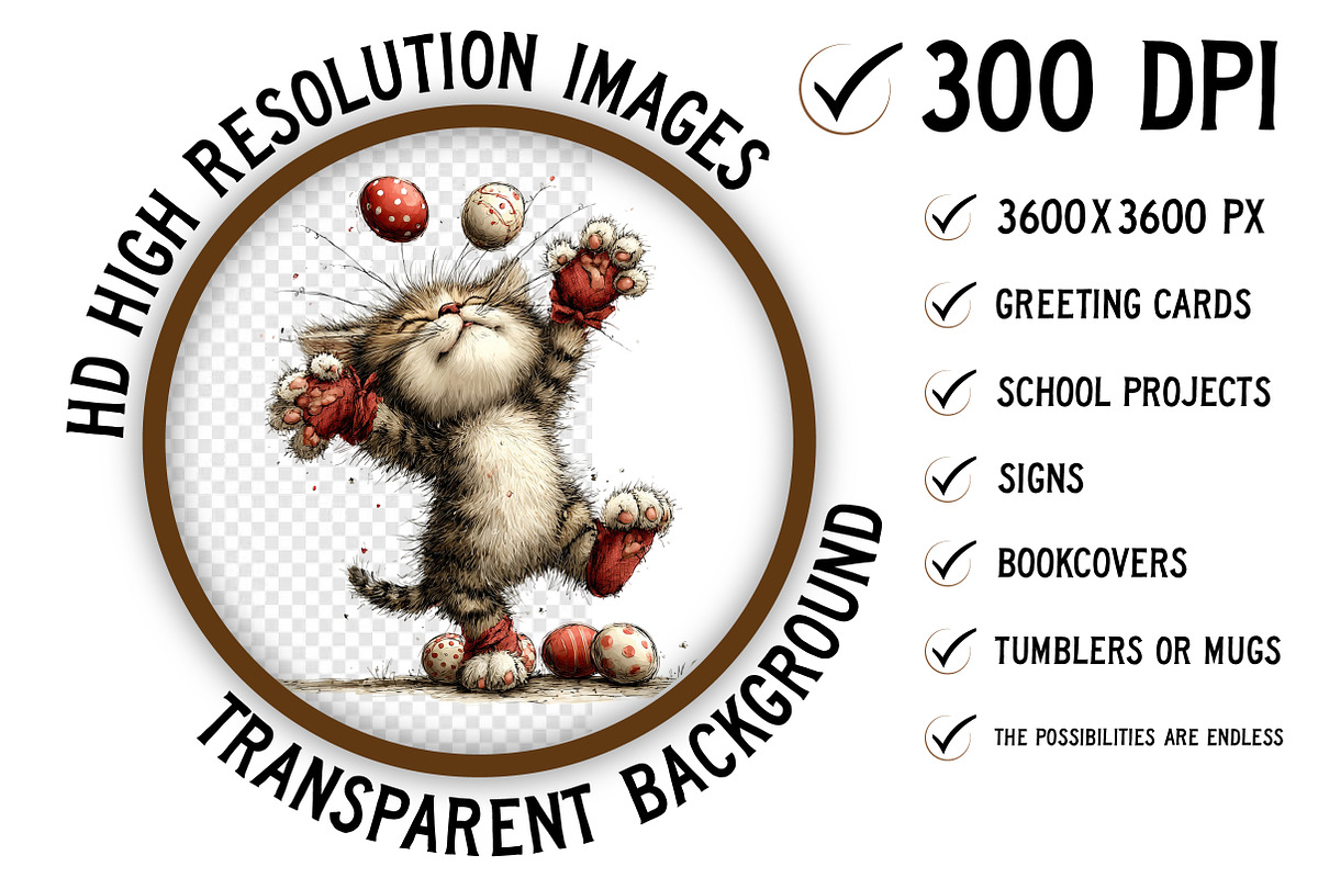 Whimsical Easter Cat Clipart PNG, an Illustration by Craft Nest (Photo 2 of 11)