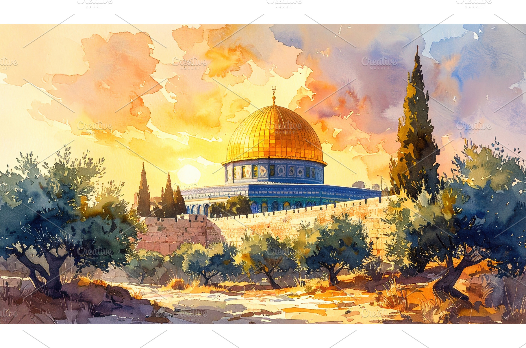 Golden dome rising in warm glow of, an Architecture Photo by Igor Tichonow