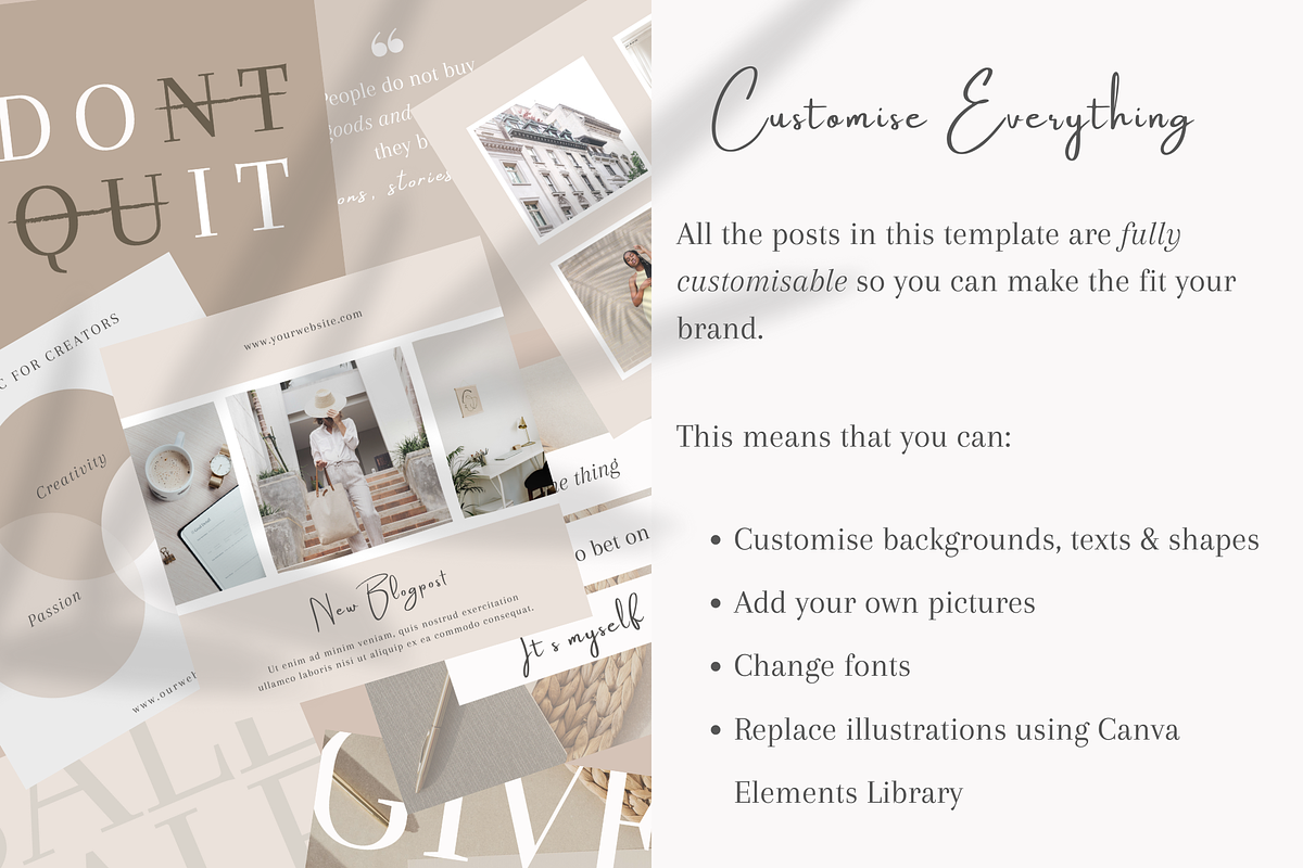 25 Instagram Post Templates, a Social Media Template by Tegefeldt Design (Photo 2 of 6)