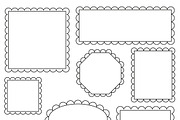 Simple scalloped frames, a Graphic by Wild Rose (Thumbnail 4 of 9)