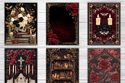 Gothic Floral Book Cover Asset Pack, a Brochure Template by LA Design (Thumbnail 4 of 10)