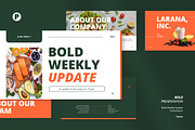 Bold Weekly Update Presentation, a Presentation Template by peterdraw (Thumbnail 1 of 6)