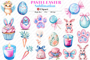 Pastel Easter Clipart, an Icon by Watercolor design (Thumbnail 1 of 12)