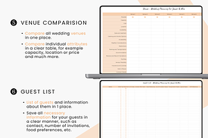 Wedding Planner Bundle Spreadsheet