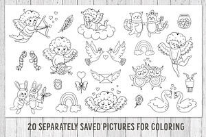 Saint Valentine's Coloring Games