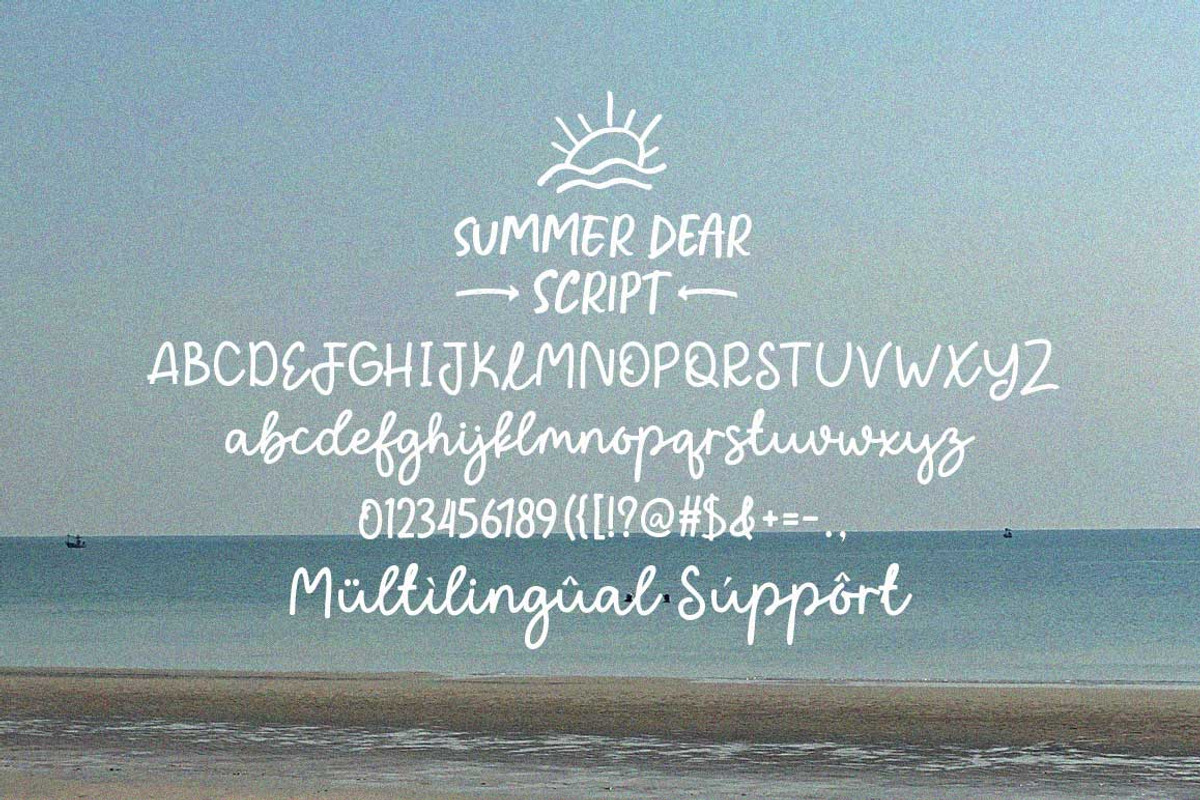 Summer Dear Font Duo + Extras, a Script Font by Lucky Type (Photo 10 of 12)