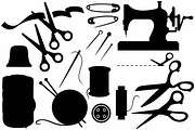 Sewing Items, an Outline Icon by LineworkStock (Thumbnail 2 of 3)