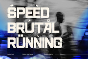 Hedrov - Bold Sports Display Font, a Sans Serif Font by Flawless And Co (Thumbnail 10 of 10)