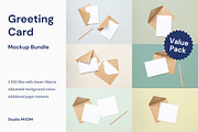 Card Kraft Envelope Mockup Bundle, a Product Mockup by Studio MVDM (Thumbnail 1 of 9)