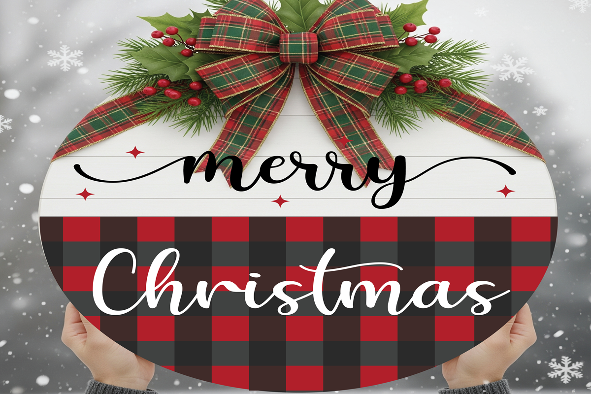 Christmas Round Sign Ornament PNG, an Object Graphic by EllaMaiyaali (Photo 2 of 3)
