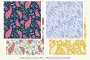 Vintage Jacobean Chintz Patterns, a Pattern Graphic by Rose Design (Thumbnail 4 of 8)