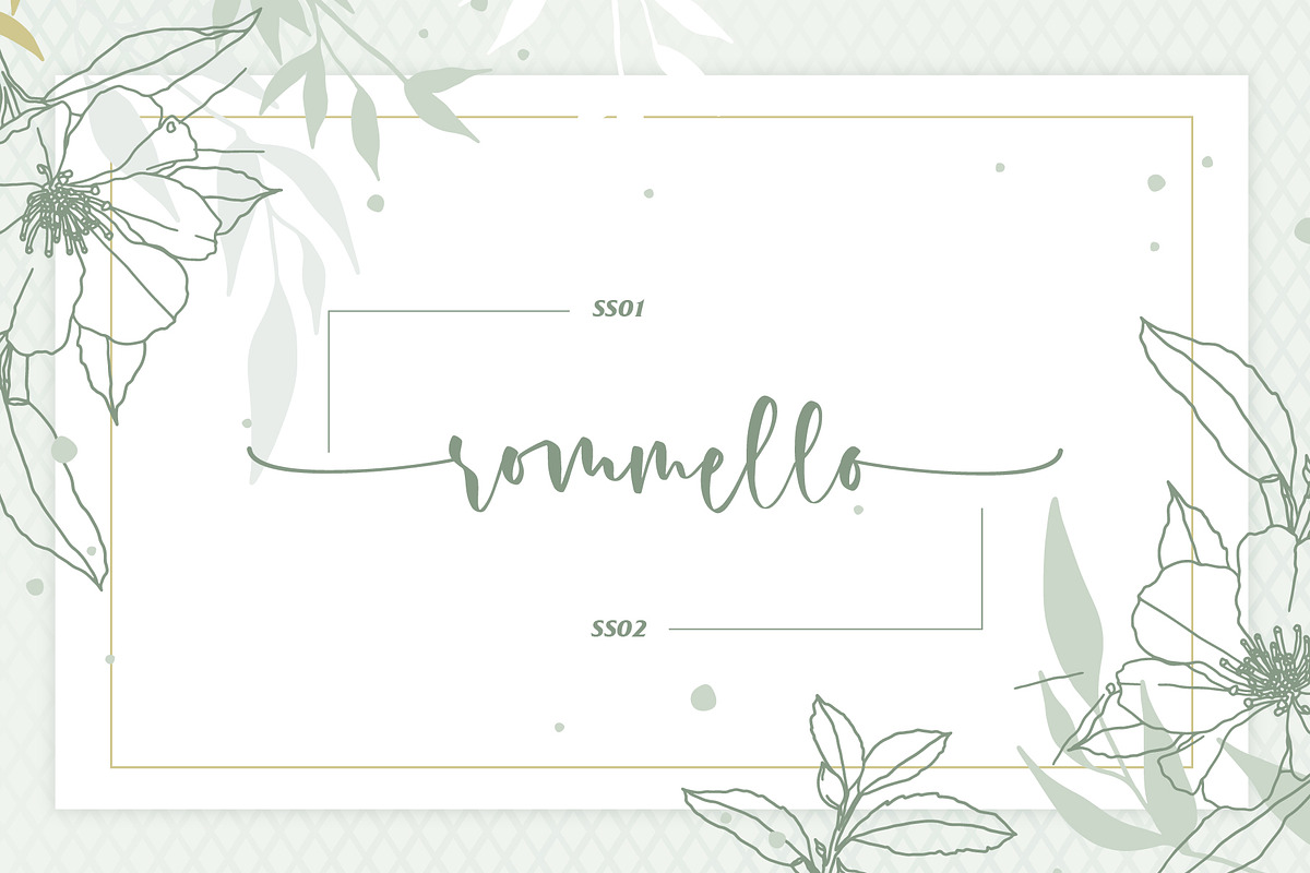 Rossi Mithori - Beautiful, a Script Font by Monoco Type Foundry (Photo 3 of 11)