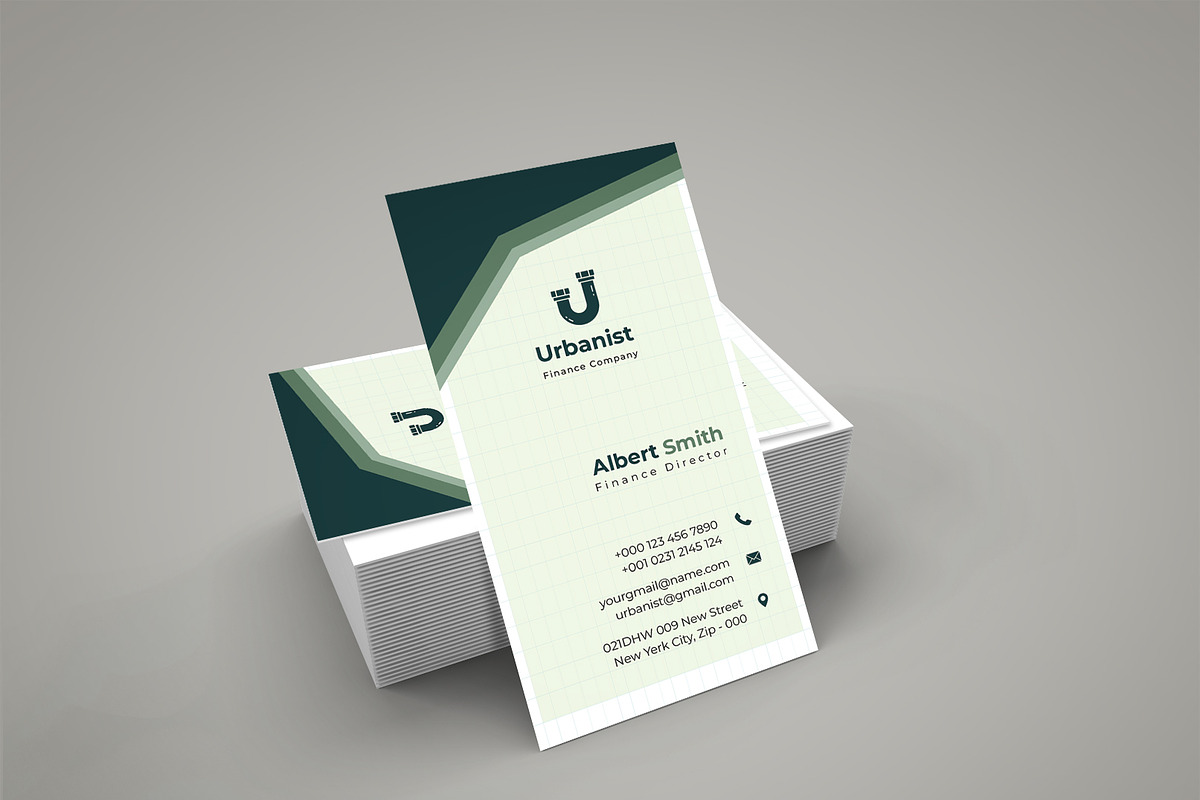 Vertical & Horizontal Business Card, a Business Card Template by Sujun Baidyaa (Photo 2 of 5)