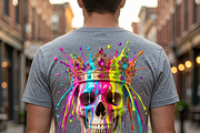 Royal Crown Skull Paint Drip, a Shirt Mockup by Vector Stall (Thumbnail 6 of 14)