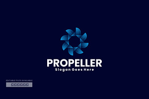 Propeller Gradient Colorful Logo, a Branding & Logo Template by ivan_artnivora