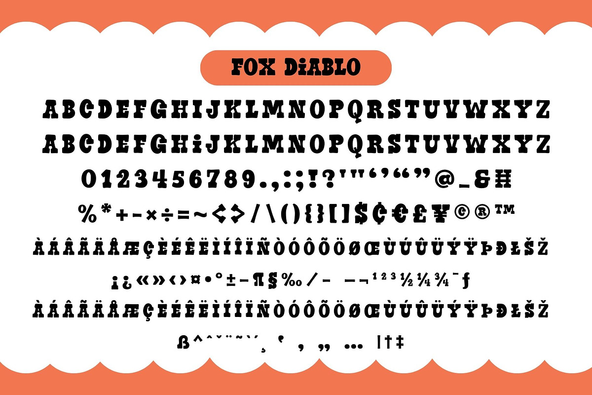Fox Diablo 5 Fonts Style, a Slab Serif Font by Fox7 By Rattana (Photo 6 of 11)