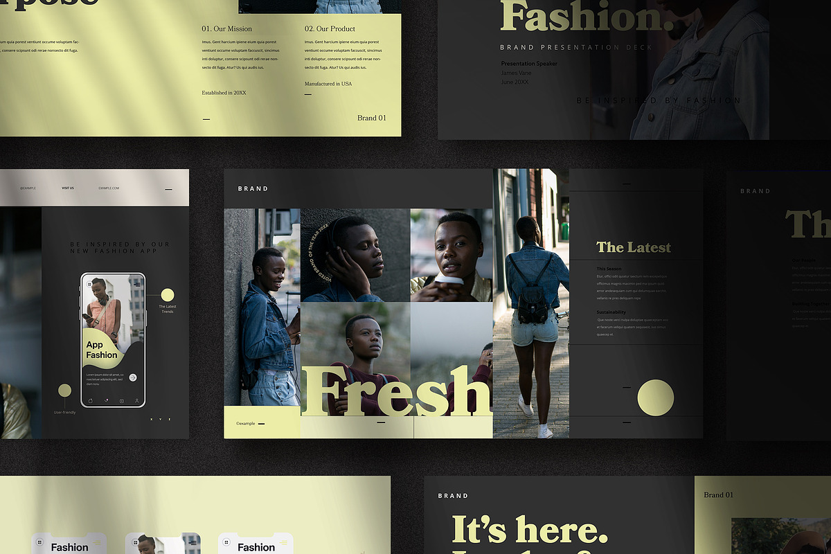 Yellow & Black Fashion Presentation, a Templates & Theme by wavebreak (Photo 2 of 2)