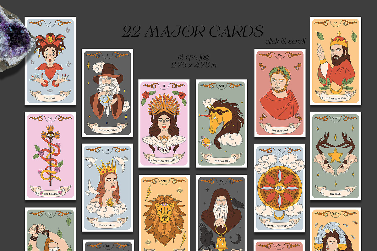 Tarot Cards Collection, a Decorative Illustration by EasyArt (Photo 3 of 11)