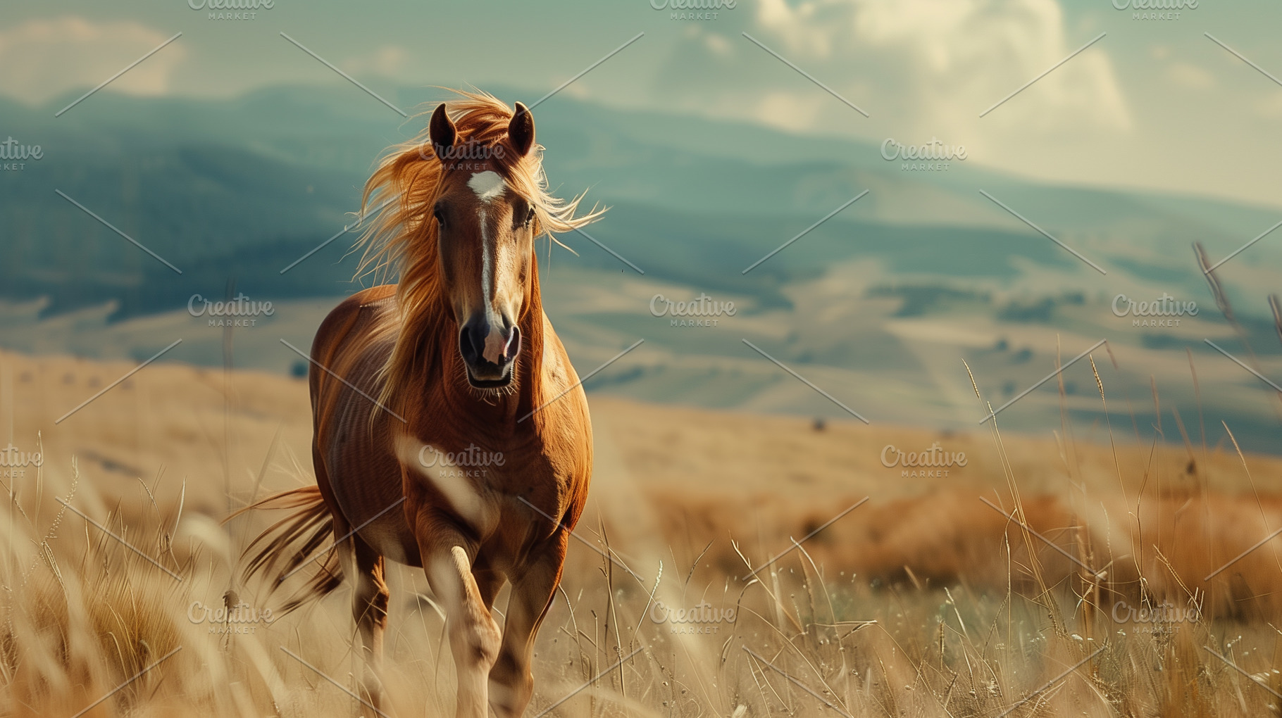 Horse on a summer field, an Animal Photo by MistyDay