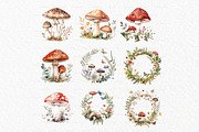 Woodland animal watercolor clipart, an Animal Illustration by MyLittleMeow (Thumbnail 4 of 8)