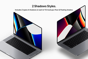 Laptop Pro 16 - 10 Mockups Scenes