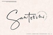 Santorini // Luxury Signature Font, a Handwritten Font by PeachCreme (Thumbnail 1 of 28)