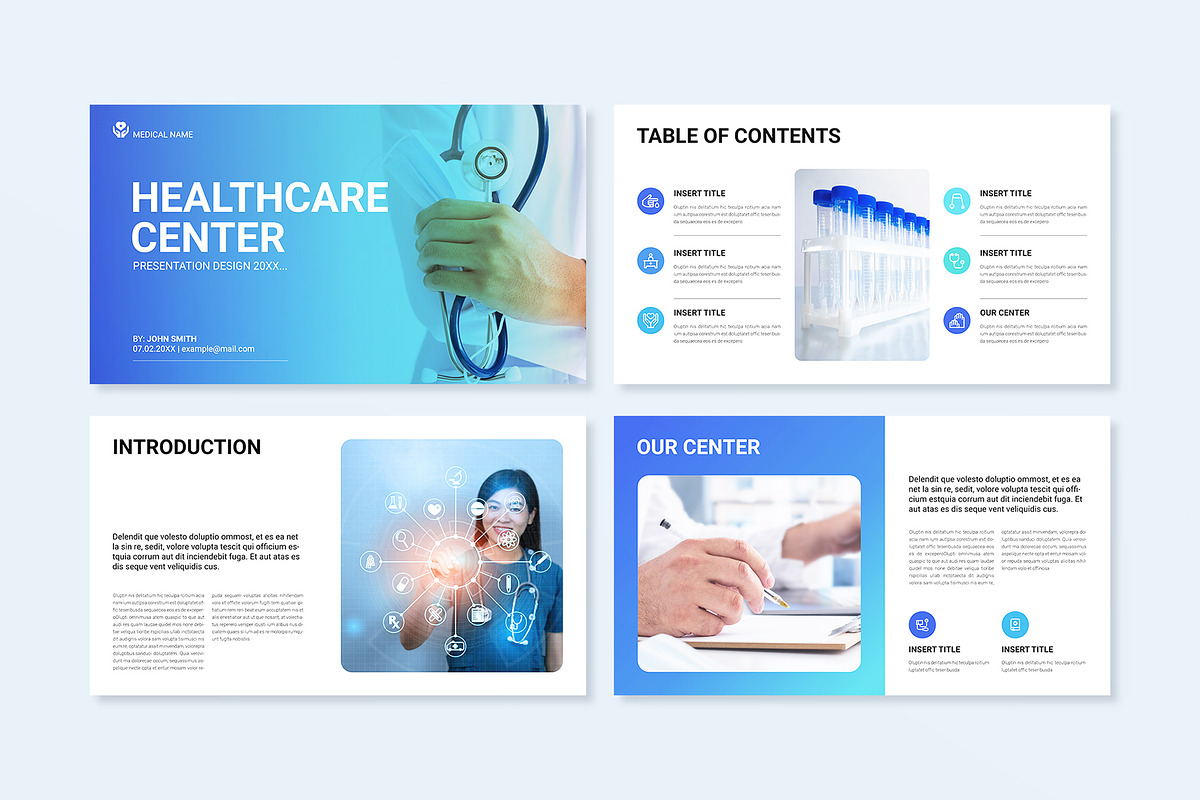 Medical Presentation Template Design, a Presentation Template by E-Type (Photo 2 of 7)