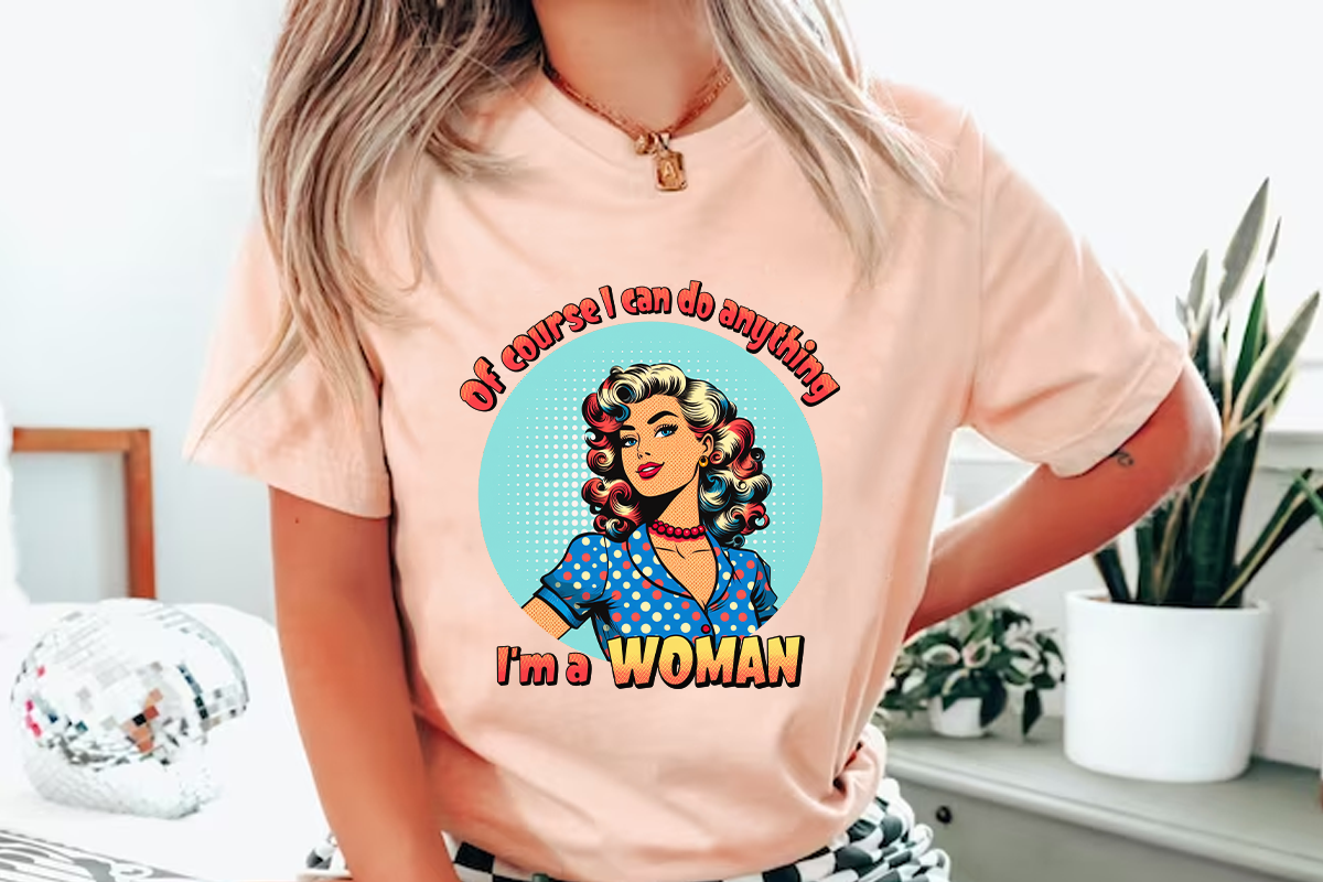 Retro Sarcastic Girl Sublimation, a Person Illustration by LemonDesign (Photo 8 of 11)
