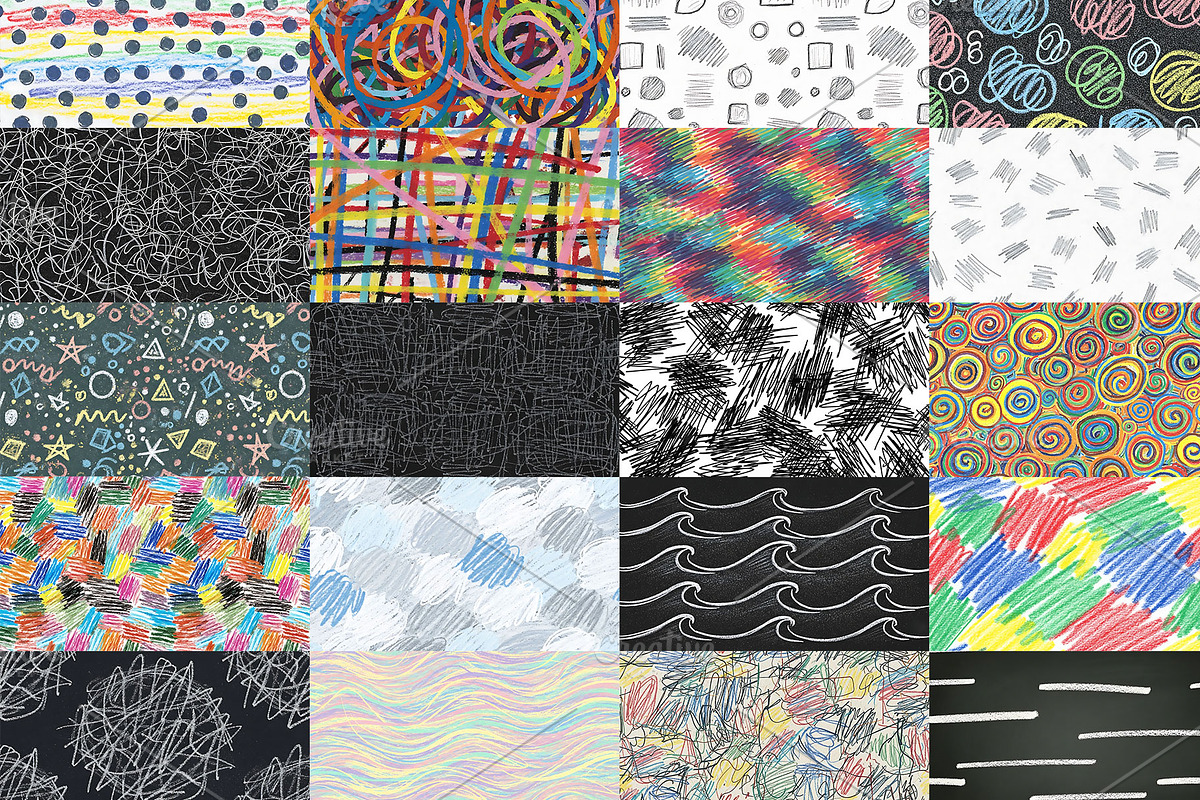 Naive Rough Childish Textures, a Texture Illustration by Shahjahangdb1 (Photo 5 of 6)