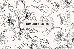 Outlined Lilies