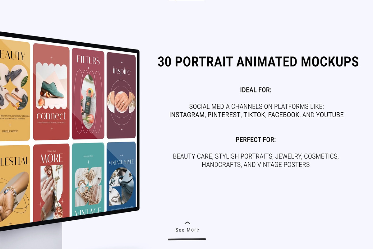 30 Elegance Portrait AE Templates, a Social Media Template by 3Motional (Photo 2 of 2)