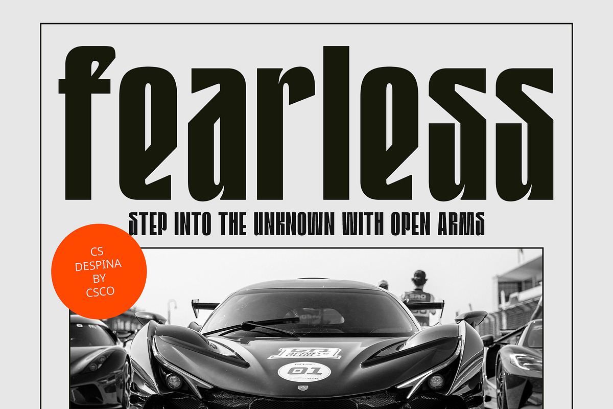CS Despina – Condensed Font, a Sans Serif Font by Craft Supply Co. (Photo 3 of 8)