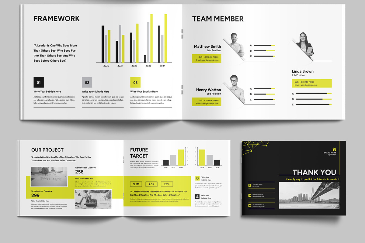 Landscape White Paper Design, a Brochure Template by MightyDesign (Photo 5 of 9)