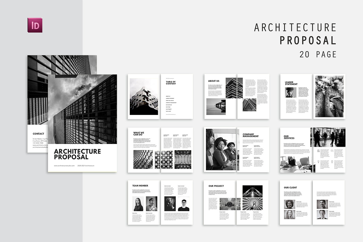Table Architecture Proposal, a Magazine Template by AQR Studio