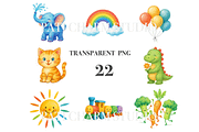 22 Crayon Doodle, a Decorative Illustration by Pati Charm Studio (Thumbnail 3 of 8)